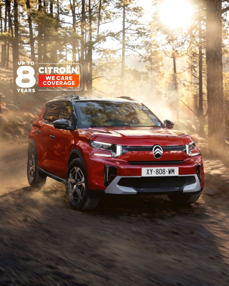 New ë-C3 Aircross in a forest